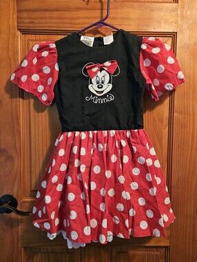 Vintage Minnie Mouse Dress Costume Disneyland Disney World Costume 6x